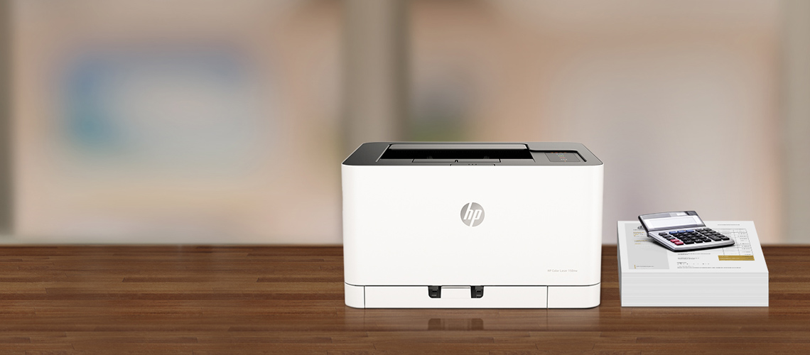 Drucken und Scannen mit dem Laserdrucker HP 150nw Farbe