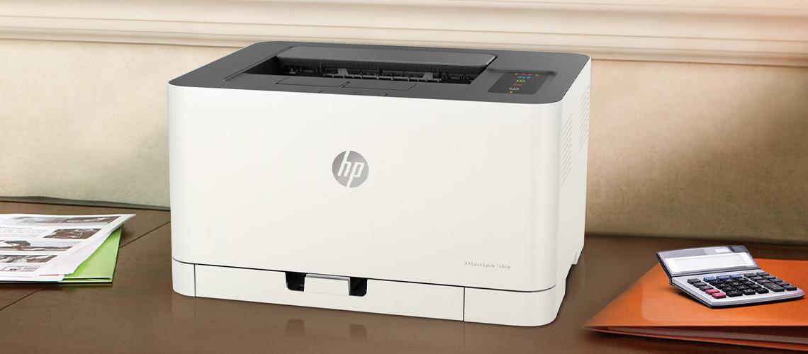 Druckgeschwindigkeiten des Druckers von bis zu 18/4 Seiten/Min. HP 150nw Laserdrucker Farbe