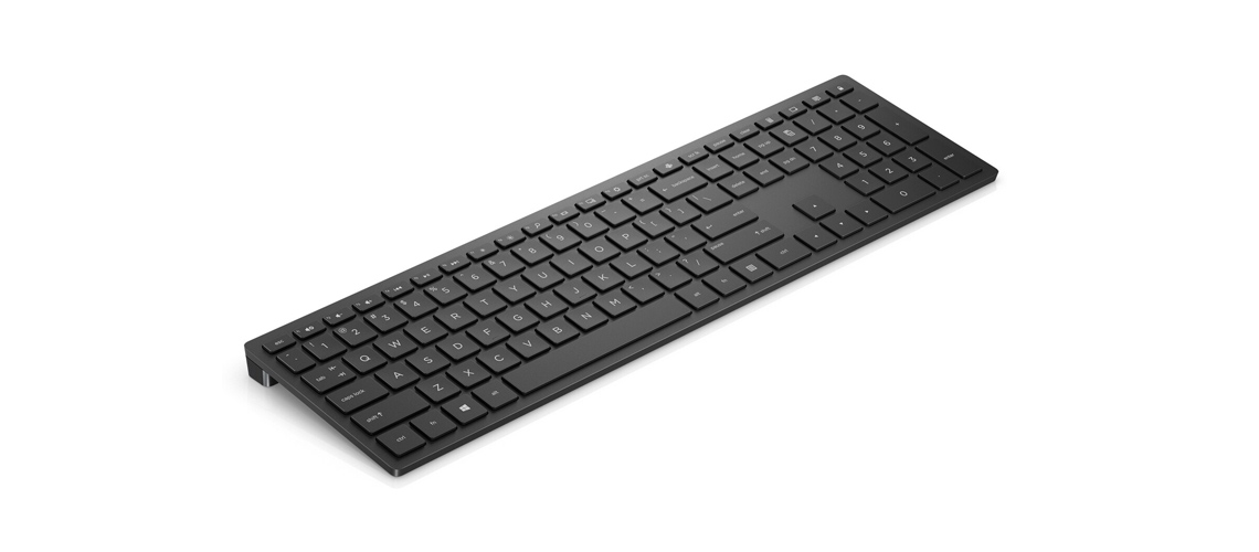 Dreizonen Tastatur mit Pfeiltasten und Ziffernblock HP Pavilion 600 Wireless Keyboardschwarz DE Layout QWERTZ