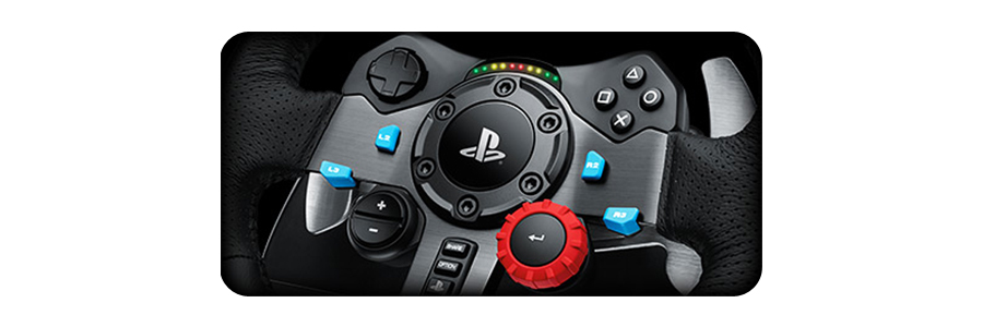 Bedienelemente im Lenkrad LOGITECH G29 Driving Force Steering Wheel PS4 PS3 PC