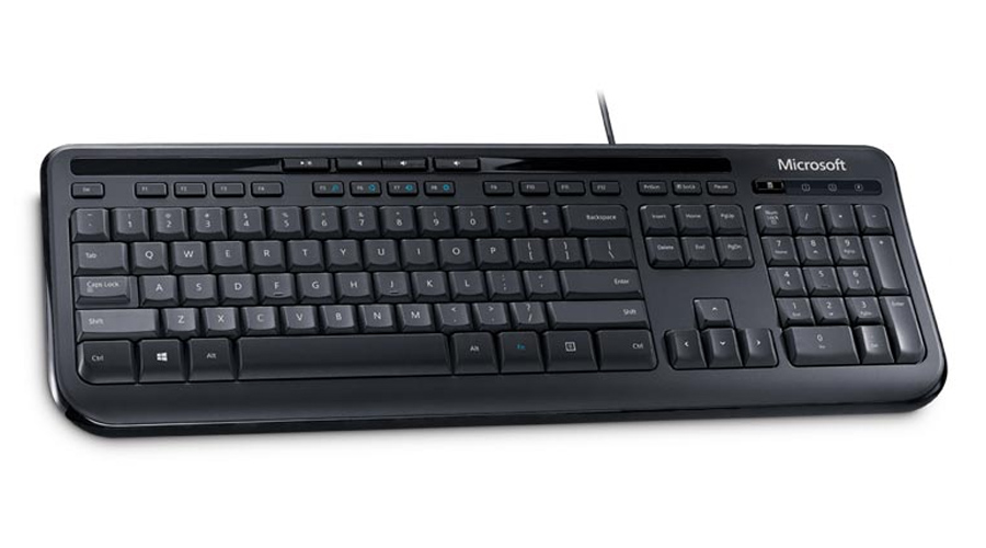 Microsoft Wired Keyboard 600 Tastatur Schwarz